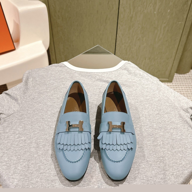 H**mes leather shoes